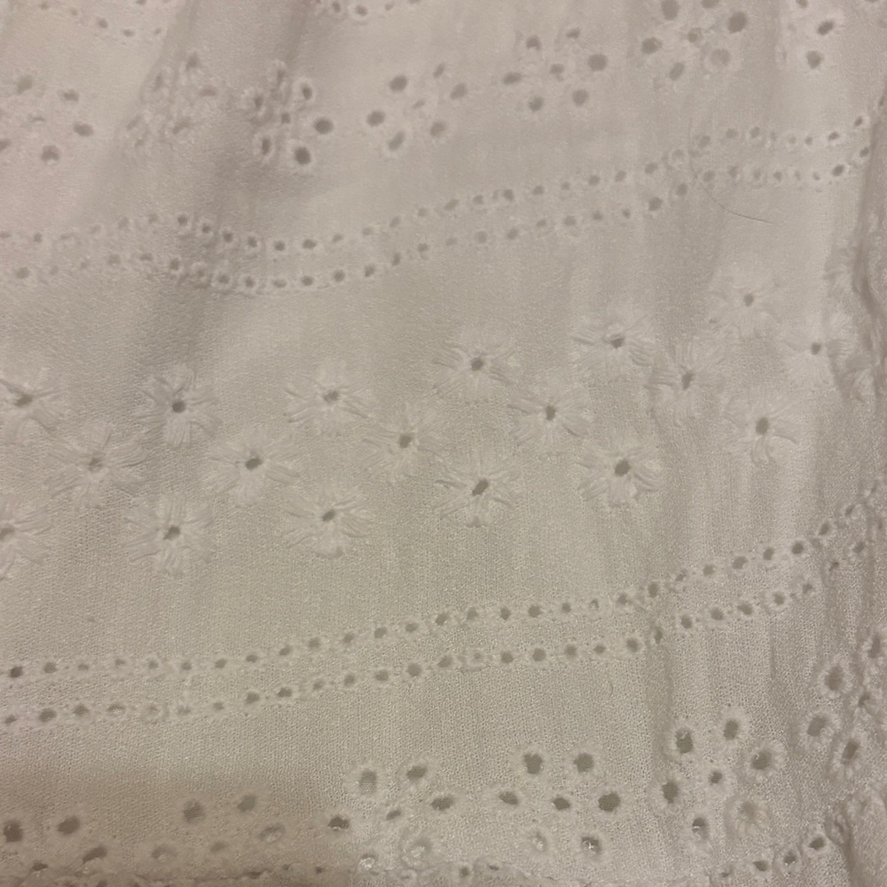 Skylar + Madison White Button-Front Mini Dress - Picture 5 of 8